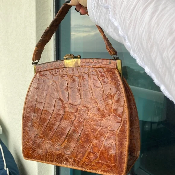 Genuine discount alligator purse